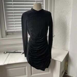 Vivienne Tam Ruched Mock Turtle Neck Light Sweater